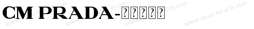 CM Prada字体转换